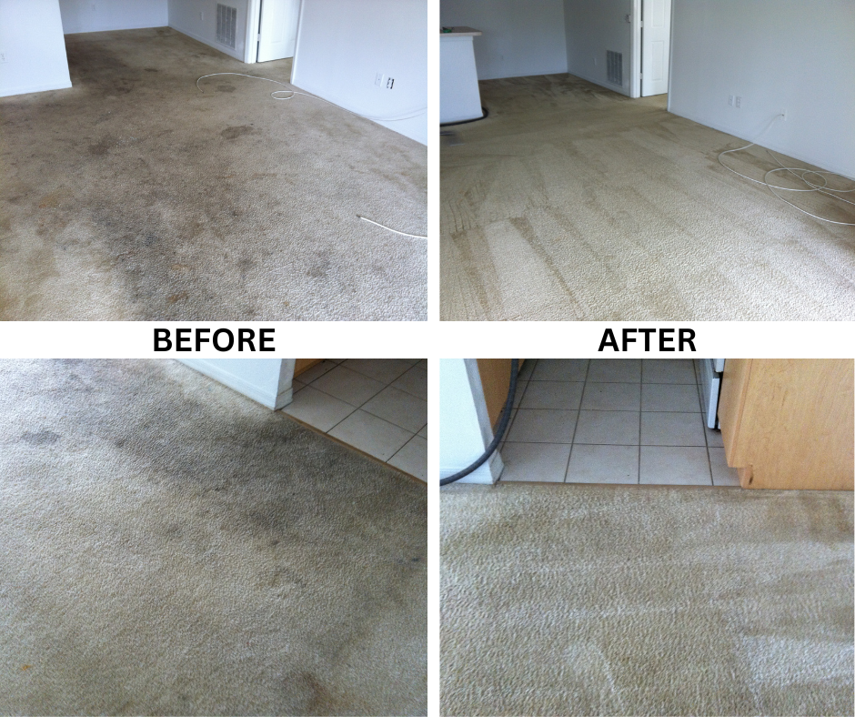 Before and after Carpet Cleaning Fort Lauderdale